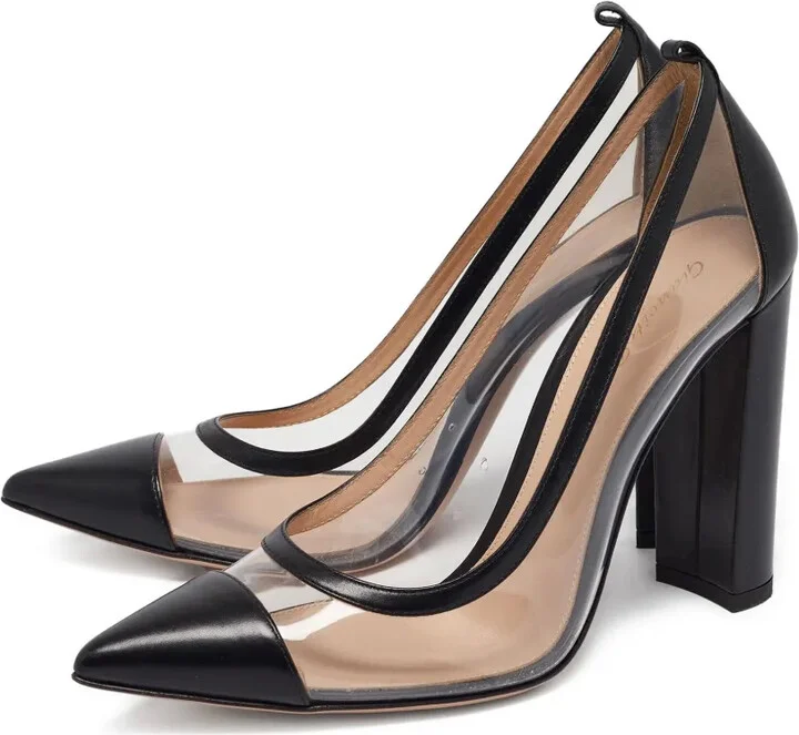 Pre-Owned 110mm Clear-Panel Pumps - Image 2