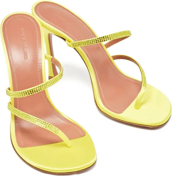 Pre-Owned 110mm crystal-embellished heeled sandals - Image 5