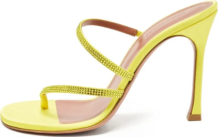 Pre-Owned 110mm crystal-embellished heeled sandals