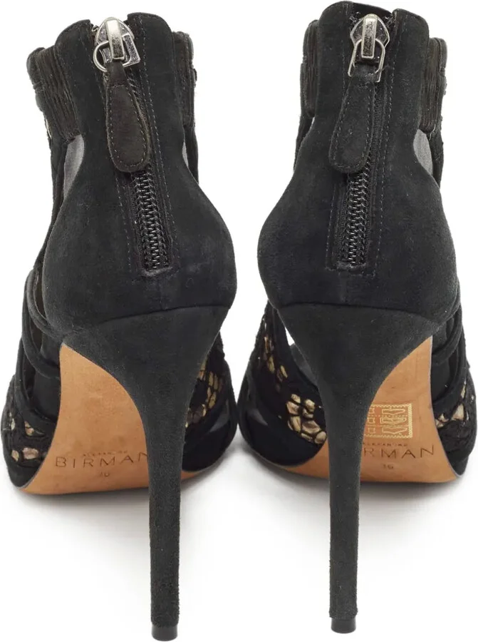 Pre-owned 110mm cut-out lace sandals - Image 3