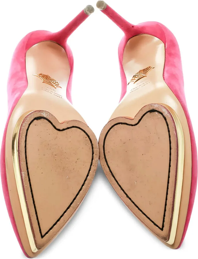 pre-owned 110mm Dotty platform pumps - Image 4