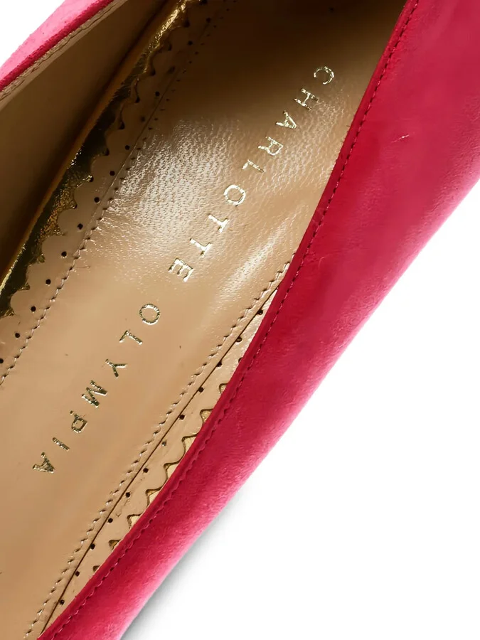pre-owned 110mm Dotty platform pumps - Image 5