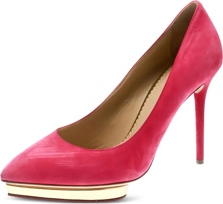 pre-owned 110mm Dotty platform pumps