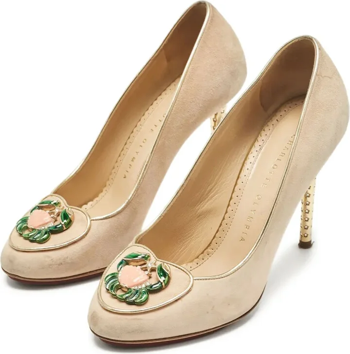 Pre-Owned 110mm Embellished Stiletto Pumps - Image 2
