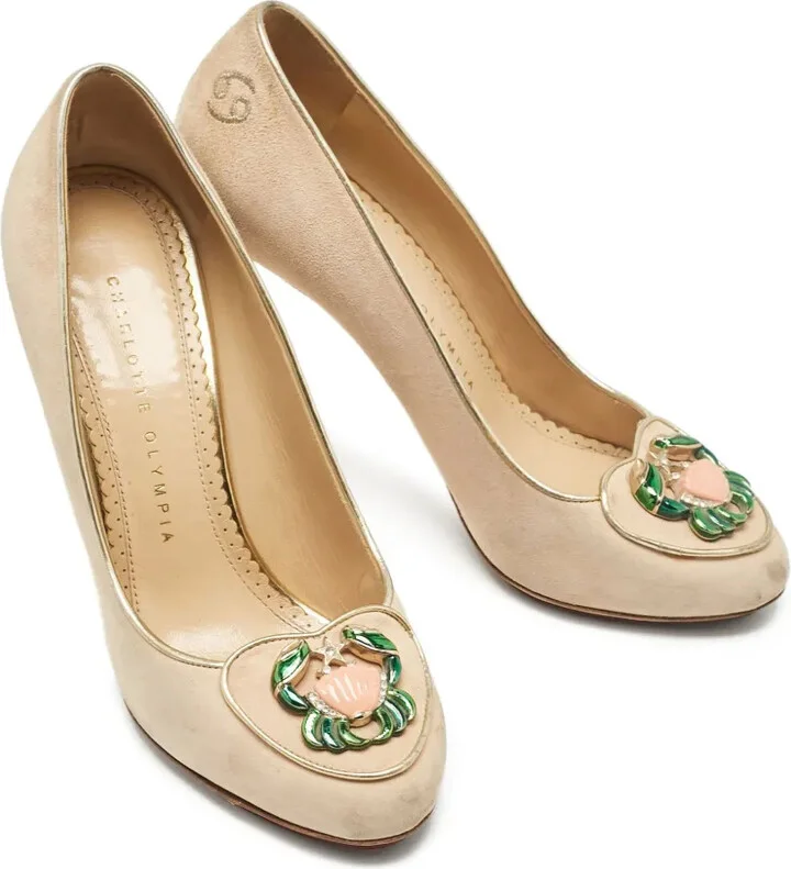 Pre-Owned 110mm Embellished Stiletto Pumps - Image 4