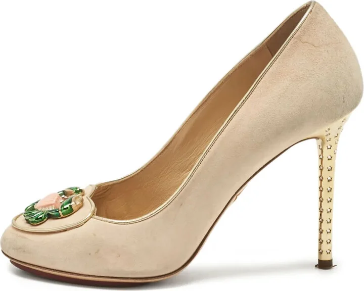 Pre-Owned 110mm Embellished Stiletto Pumps