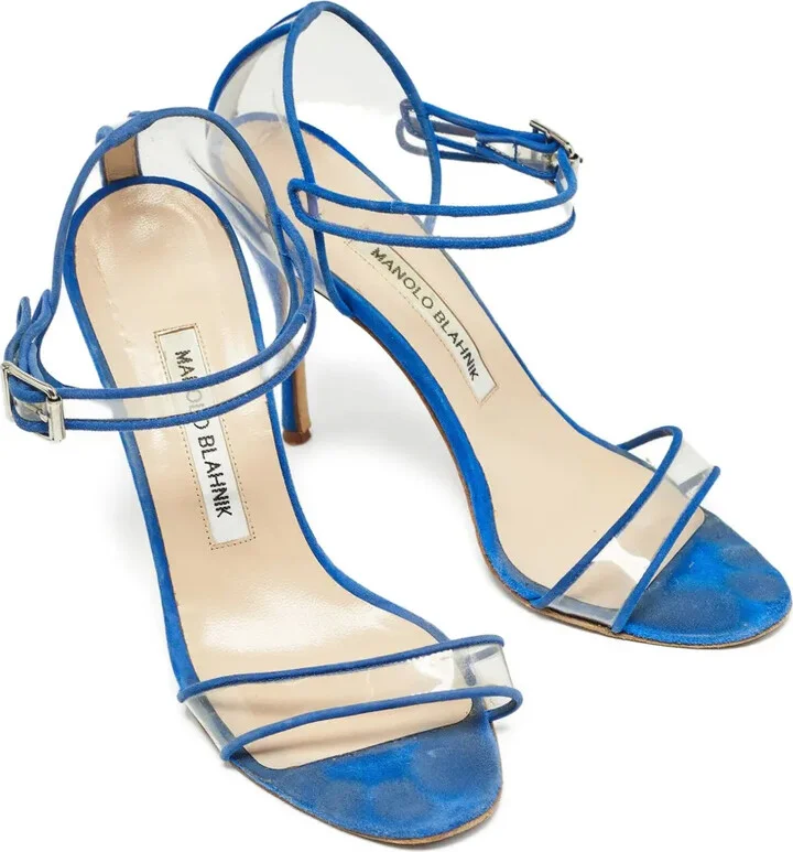 pre-owned 110mm Ferson transparent-strap stiletto sandals - Image 2