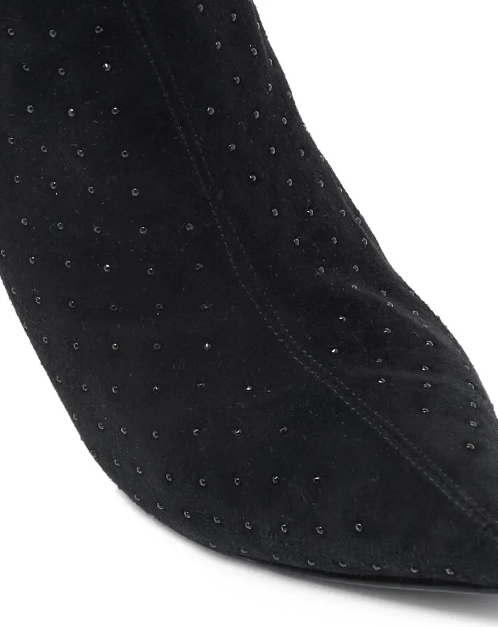 Pre-Owned 110mm Fringe-Embellished Studded Ankle Boots - Image 5