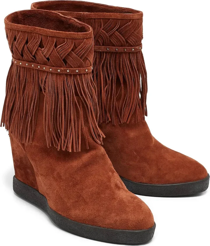 Pre-Owned 110mm Fringed Boots - Image 2
