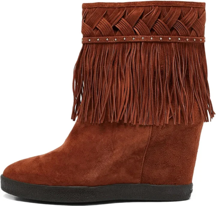 Pre-Owned 110mm Fringed Boots