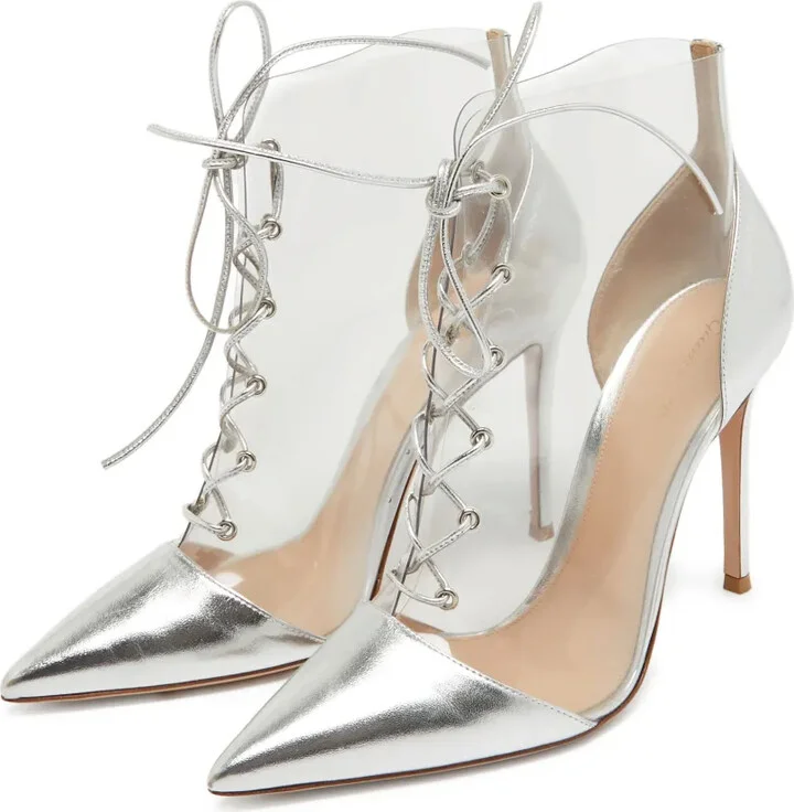 Pre-Owned 110mm Lace-Up Boots - Image 2