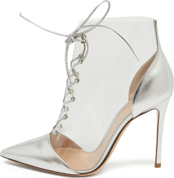 Pre-Owned 110mm Lace-Up Boots