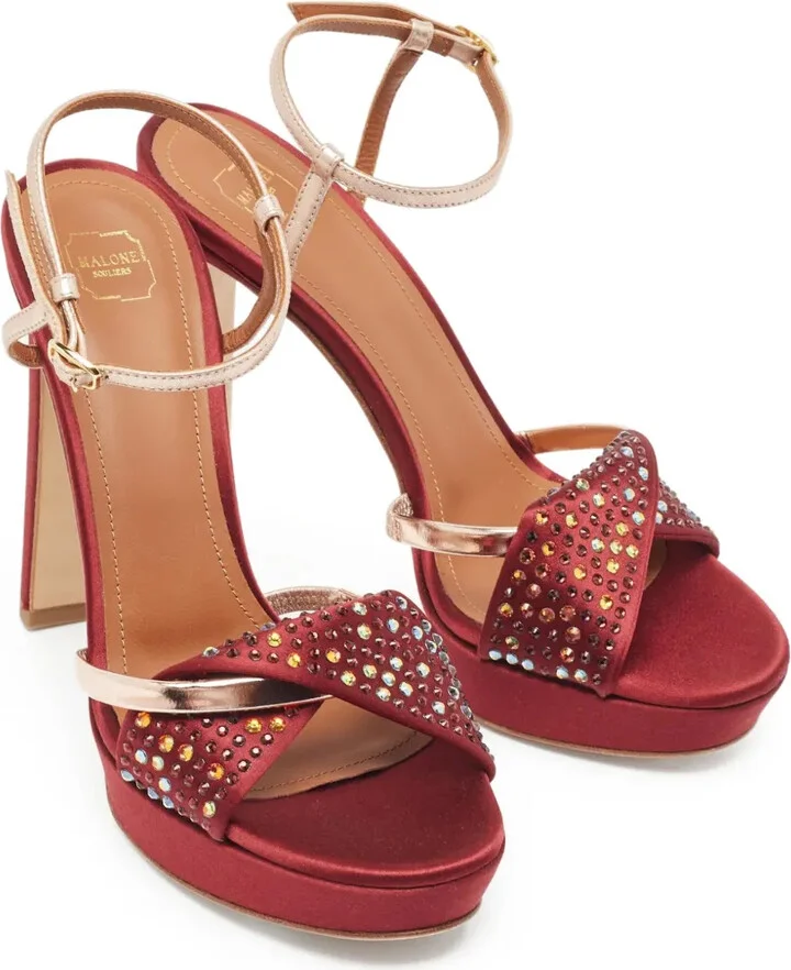 pre-owned 110mm Lauren platform sandals - Image 3