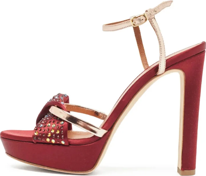 pre-owned 110mm Lauren platform sandals