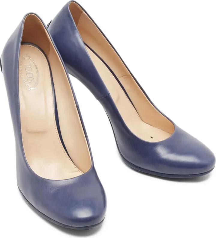 Pre-Owned 110mm Leather Pumps - Image 2