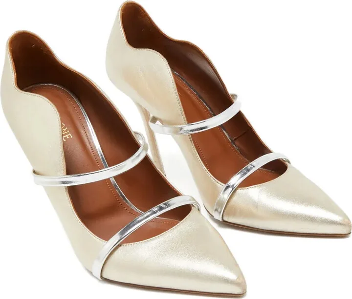 Pre-owned 110mm leather pumps - Image 2