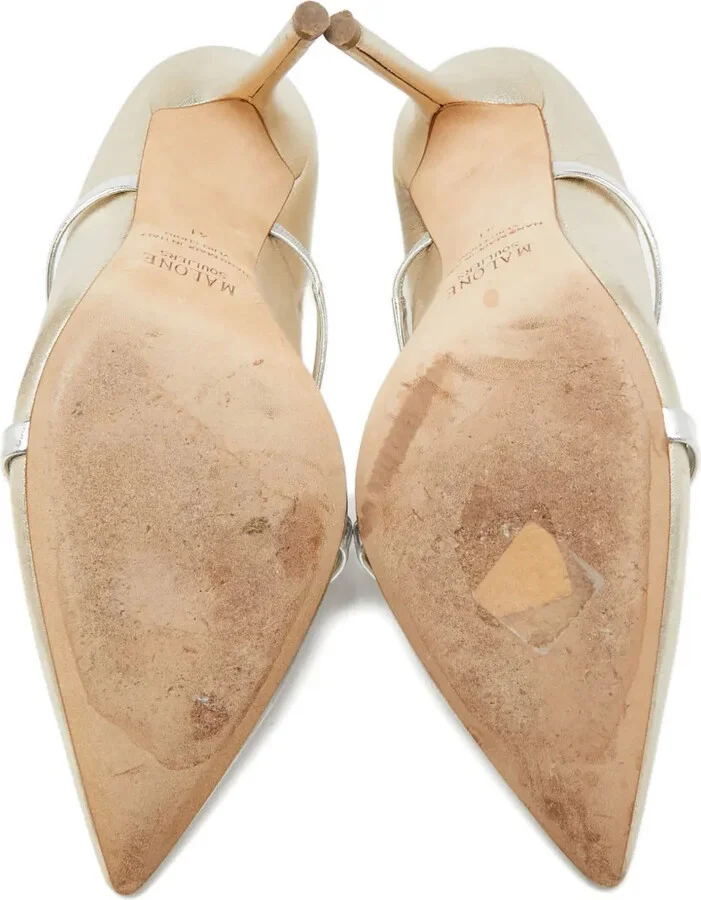 Pre-owned 110mm leather pumps - Image 3