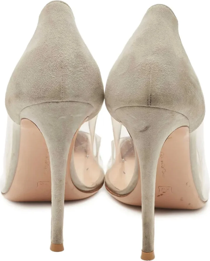 Pre-owned 110mm leather pumps - Image 4