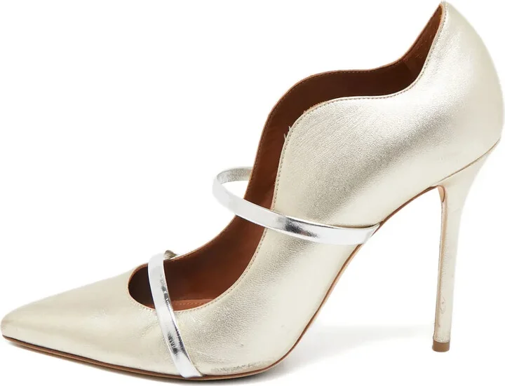 Pre-owned 110mm leather pumps