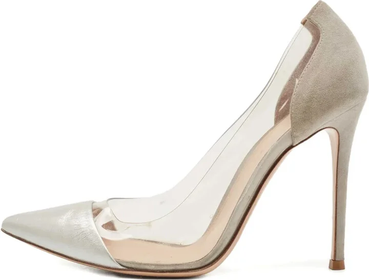 Pre-owned 110mm leather pumps