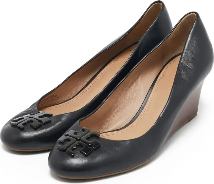 Pre-Owned 110mm Leather Wedges - Image 2