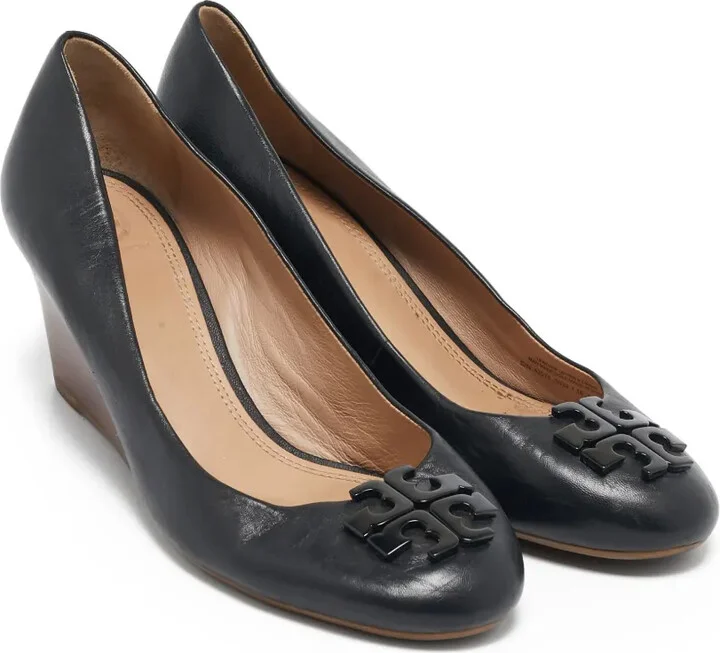 Pre-Owned 110mm Leather Wedges - Image 3