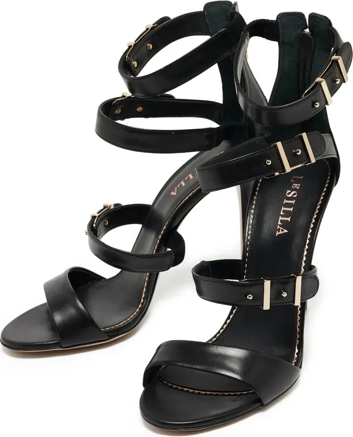 pre-owned 110mm Minerva strappy sandals - Image 4