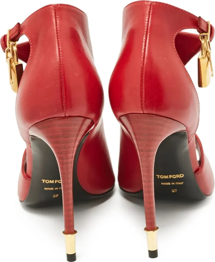 Pre-Owned 110mm Padlock-Detail Boots - Image 4