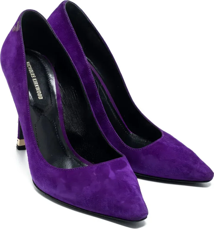 Pre-Owned 110mm Pointed-Toe Pumps - Image 3