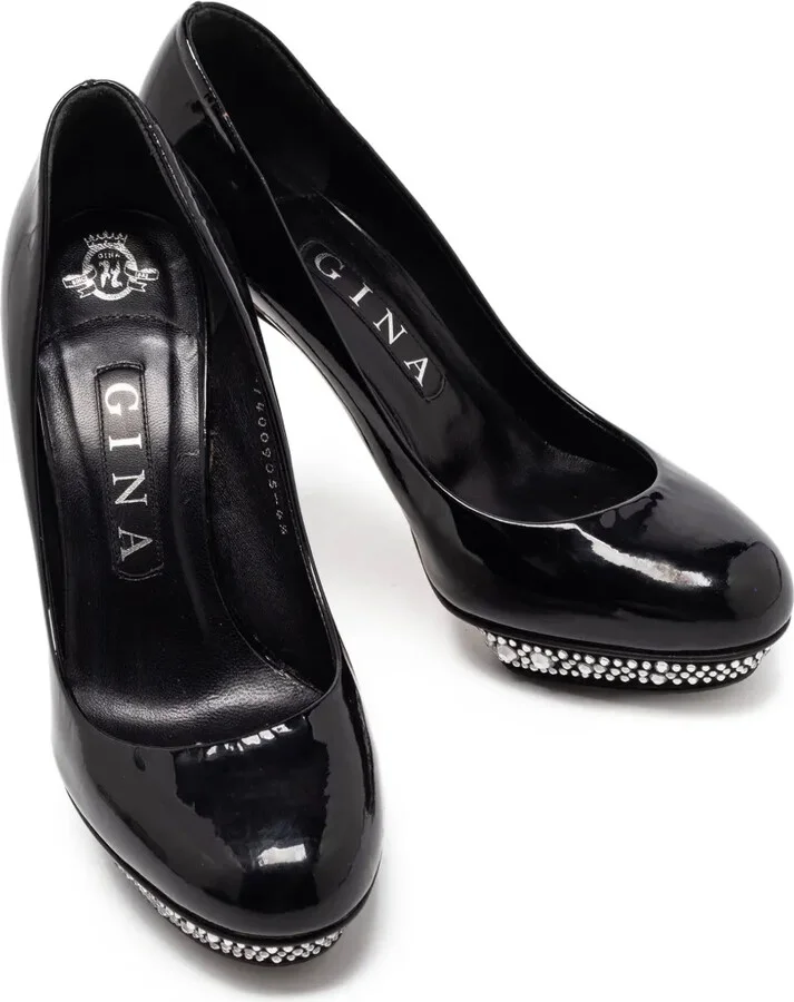 Pre-Owned 110mm Rhinestone-Embellished Pumps - Image 2