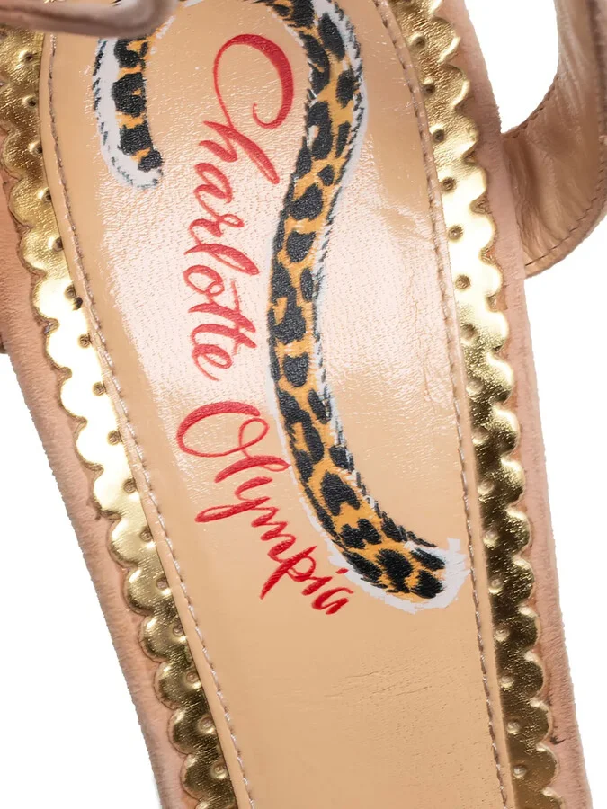 pre-owned 110mm Salsa feather-embellished sandals - Image 5