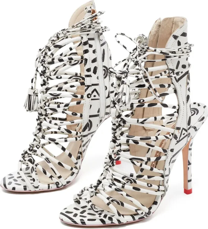 Pre-Owned 110mm Strappy Sandals - Image 2