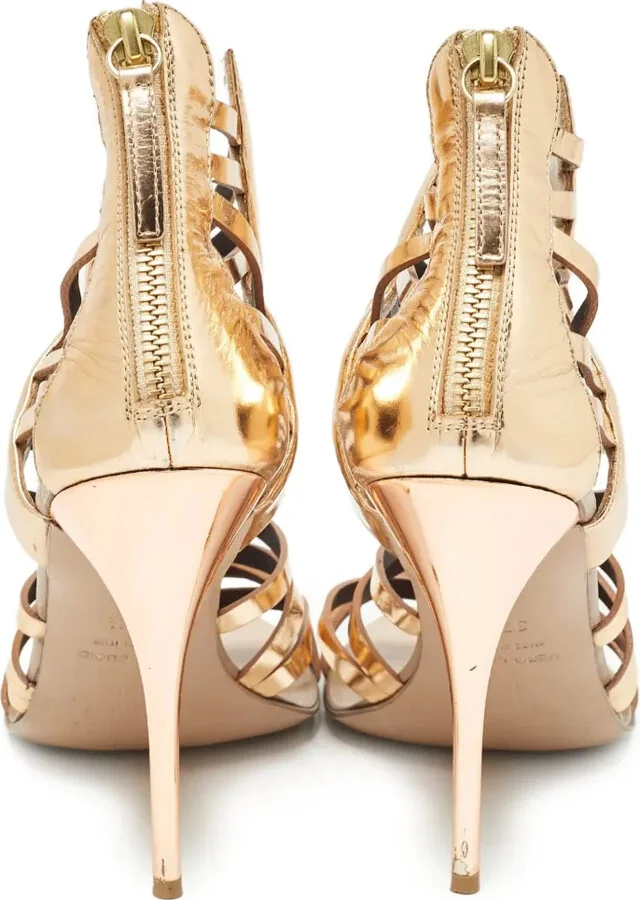 Pre-Owned 110mm Strappy Sandals - Image 4