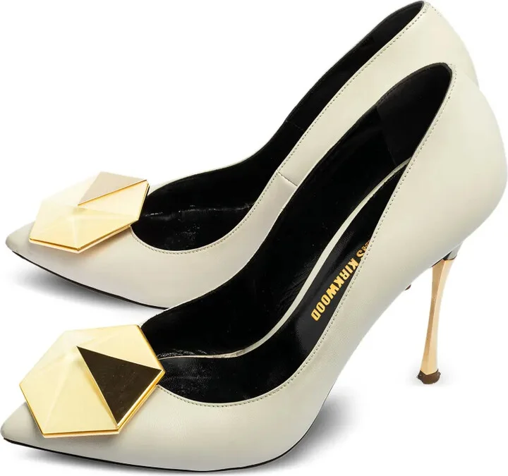 Pre-Owned 110mm Stud-Embellished Pumps - Image 2