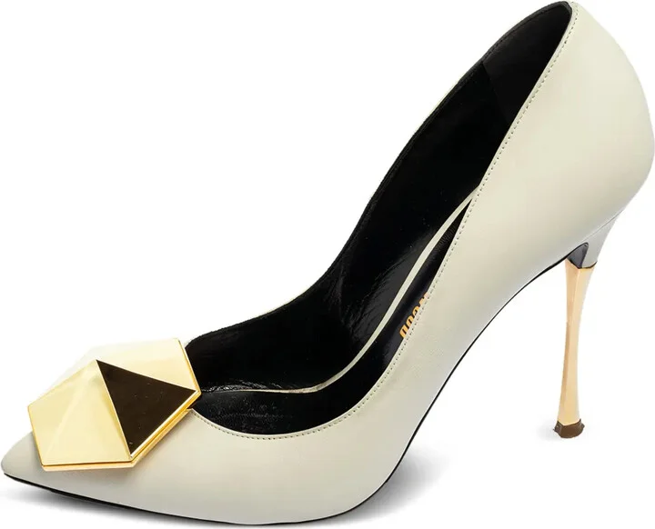 Pre-Owned 110mm Stud-Embellished Pumps