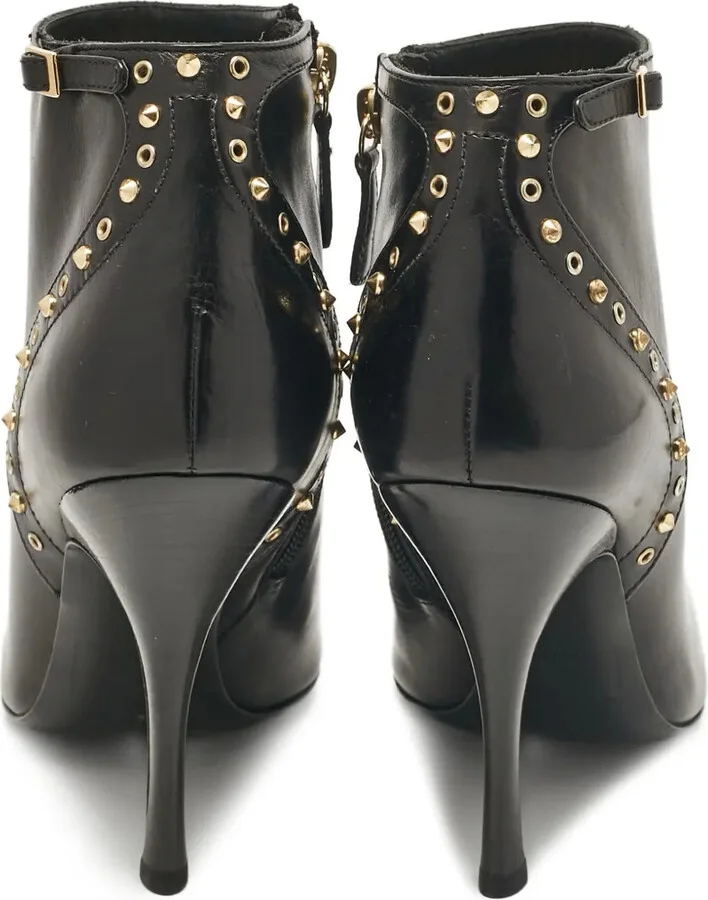 Pre-Owned 110mm Studded Ankle Boots - Image 3