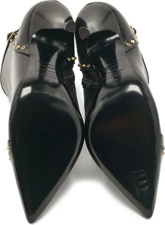 Pre-Owned 110mm Studded Ankle Boots - Image 4