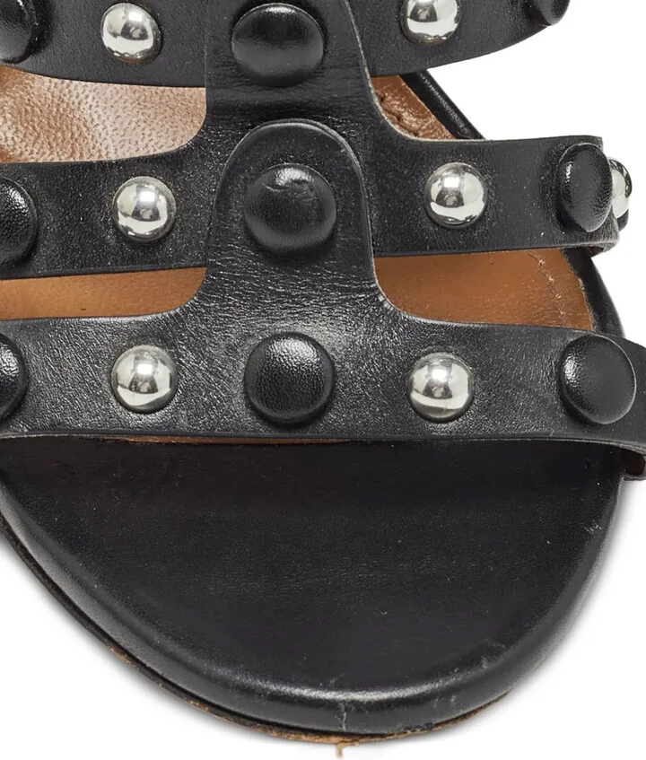 Pre-Owned 110mm Studded Strappy Sandals - Image 5