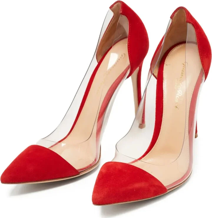 Pre-Owned 110mm suede pumps - Image 2