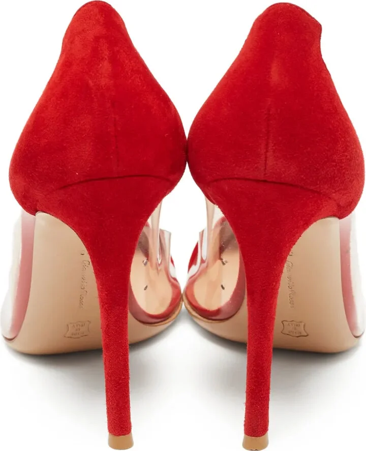 Pre-Owned 110mm suede pumps - Image 3