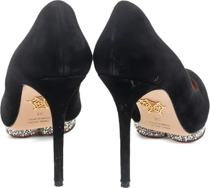 Pre-owned 110mm suede pumps - Image 3