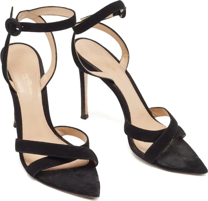 Pre-owned 110mm suede sandals - Image 2