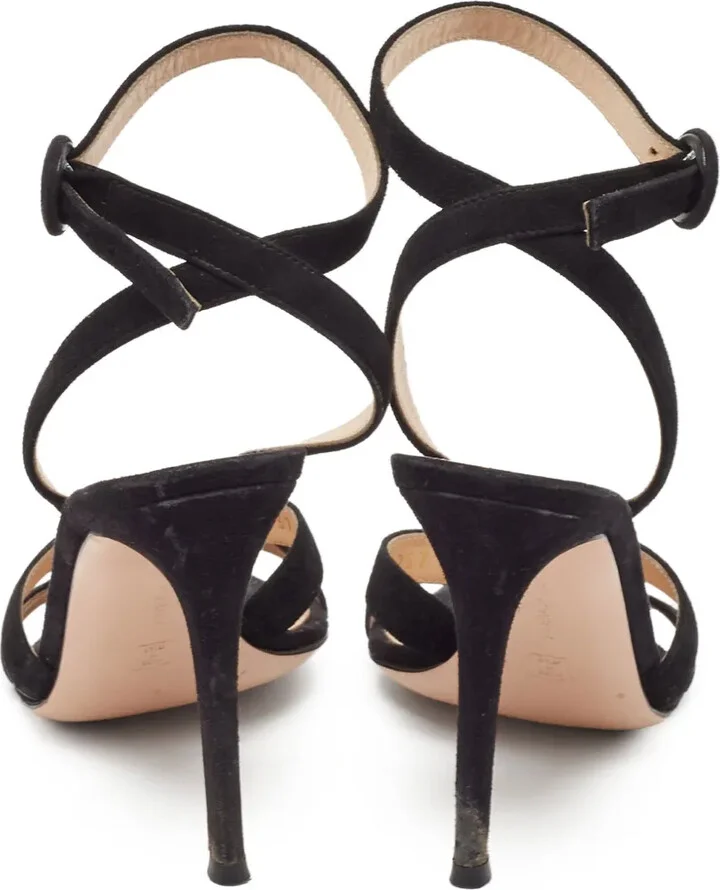 Pre-owned 110mm suede sandals - Image 3