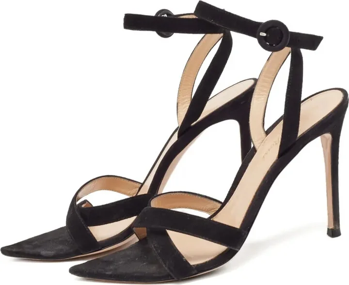 Pre-owned 110mm suede sandals - Image 4