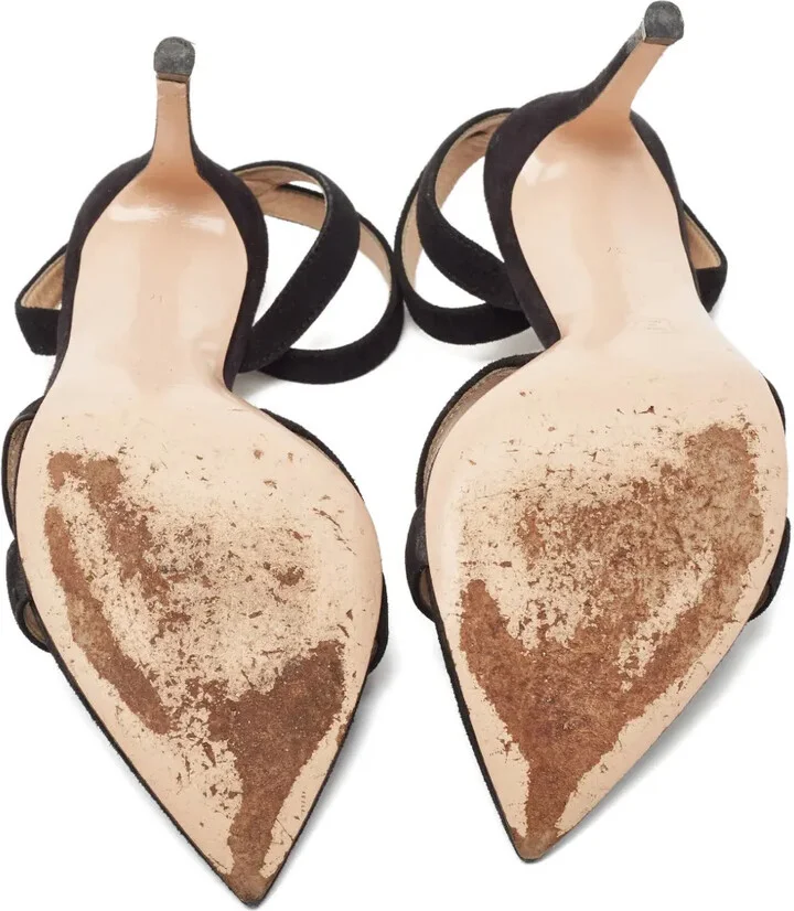 Pre-owned 110mm suede sandals - Image 5