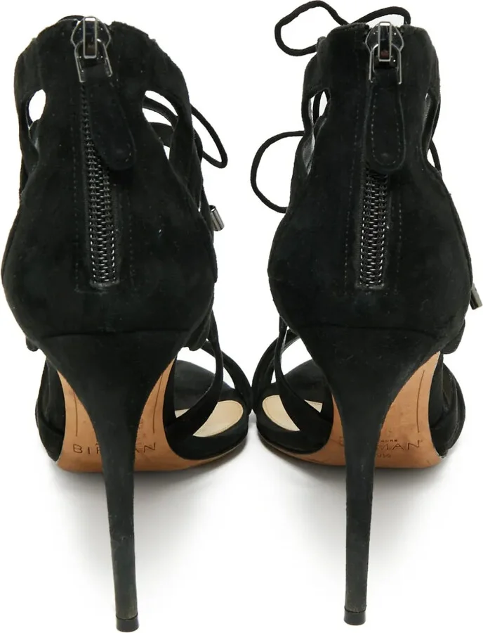 Pre-Owned 110mm Suede Sandals - Image 3