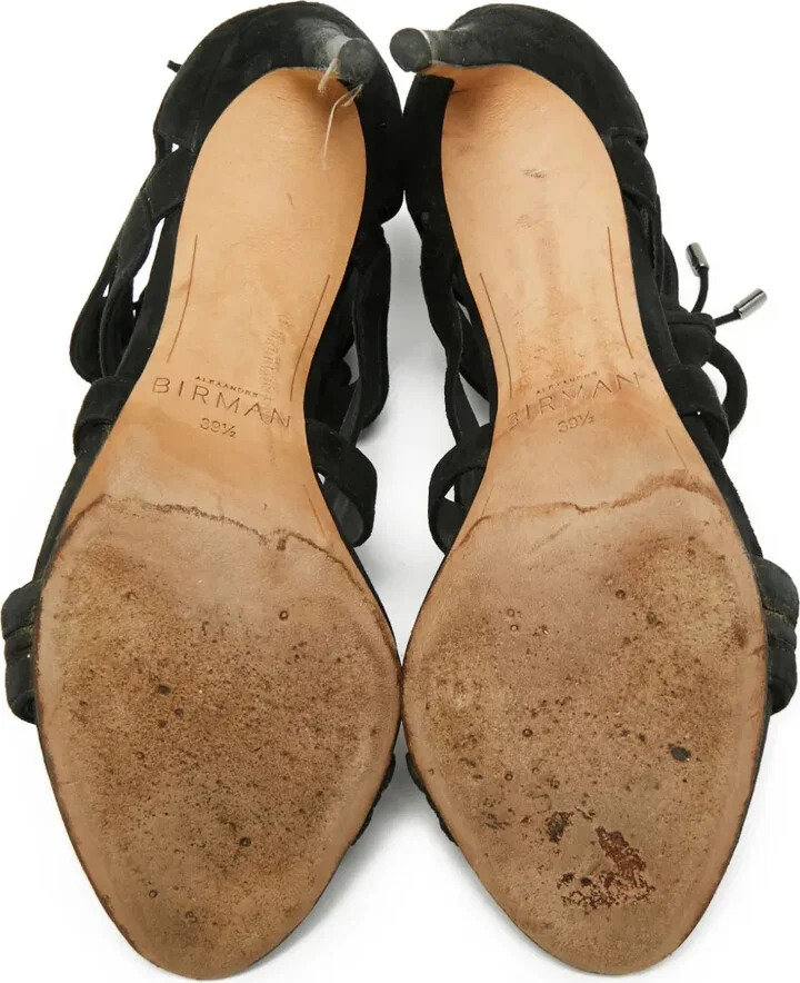 Pre-Owned 110mm Suede Sandals - Image 5