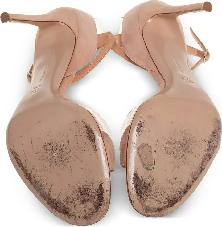 Pre-Owned 110mm Suede Sandals - Image 5