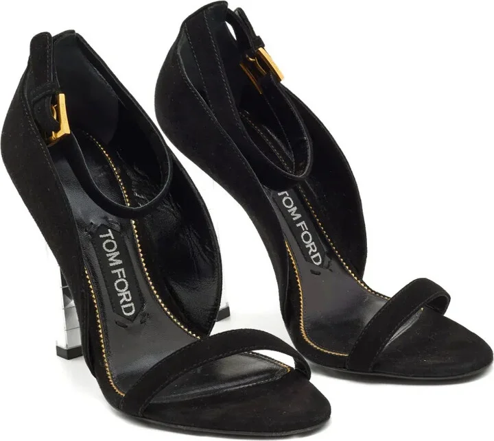 Pre-owned 110mm suede sandals - Image 2