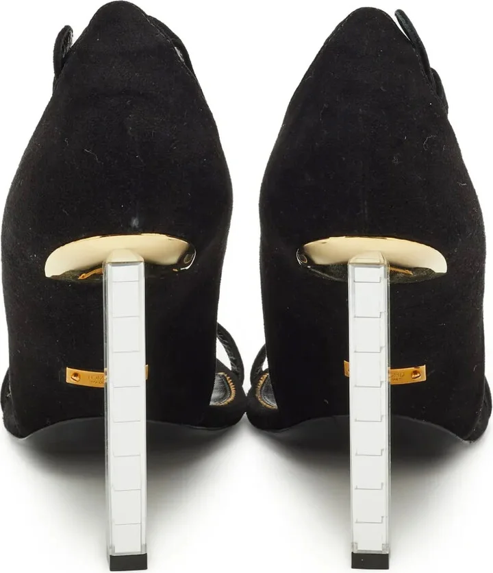 Pre-owned 110mm suede sandals - Image 3